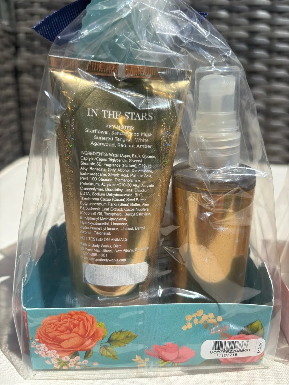 Bath & Body Works Mini Gift Set Duo with Pink and Teal Accents